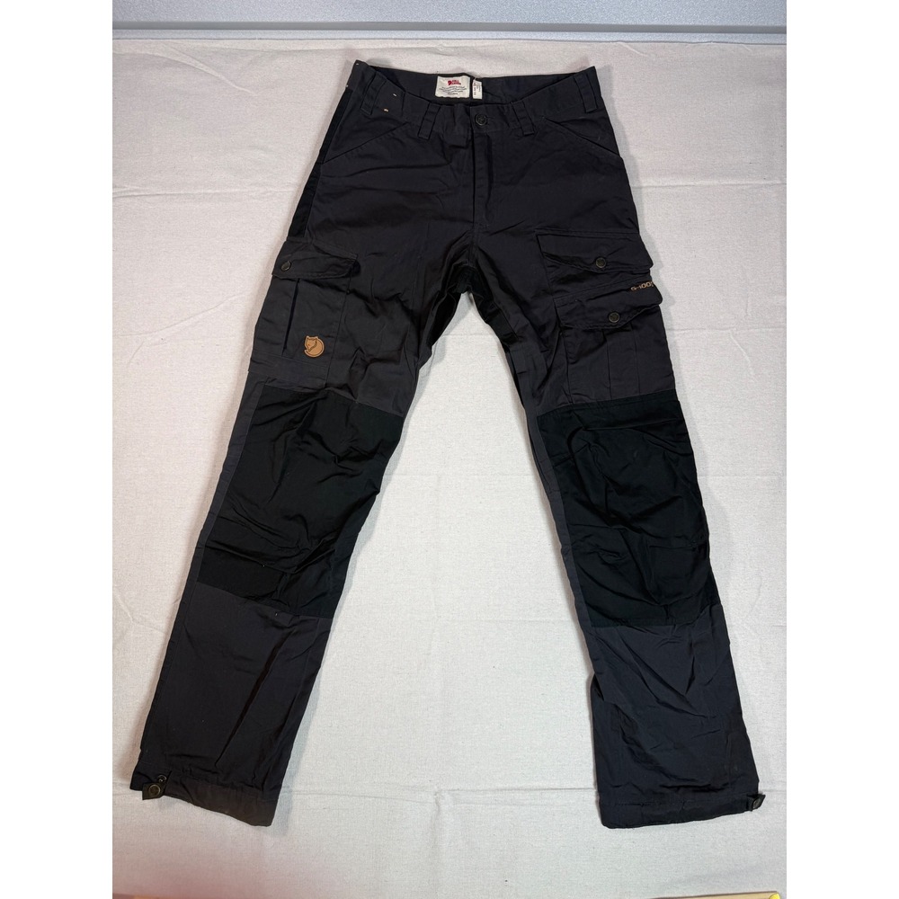 Fjallraven Vidda Pro G-1000 Black Hiking Cargo Trousers Mens EU 44 US 29 Long